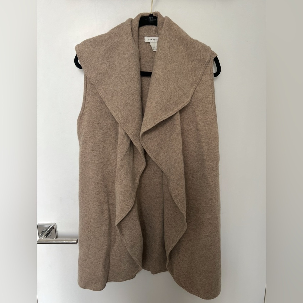 Club Monaco Cashmere Open-Front Sweater Vest